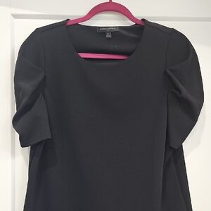 Banana Republic Black Puff Sleeve Blouse
